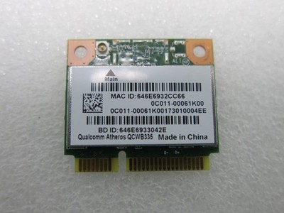 Qualcomm Atheros QCWB335 Half Mini PCIe WiFi Bluetooth Card 0C011-00061K00 OEM