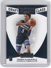 2020-21 Panini Contenders #12 Jaden McDaniels 2020 Draft Class Contenders Red