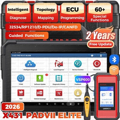 LAUNCH X431 PAD VII ELITE PAD 7 PRO Diagnostic Scanner Key Programming Coding