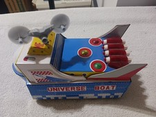 Vintage Tin Wind-up Universe Boat Space Toy Gyro Action for Ages 8-11 Years