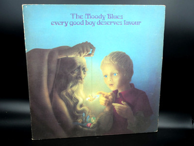 The Moody Blues EVERY GOOD BOY DESERVES FAVOUR UK LP 1st PRESS 1W/1W TEXTURED SL