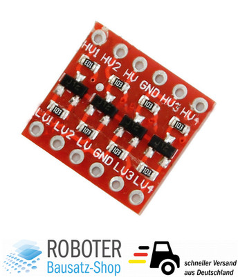4 Kanal 3.3V-5V Pegelwandler Level Shifter Bi-Direktional ESP32 Raspberry Pi