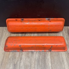 SBC OEM Chevy Script Valve Covers Small Block GM Stamped Steel
