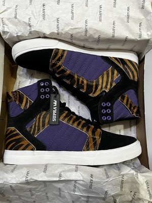 Supra Skytop Black/Purple/Tiger-White size 9.5