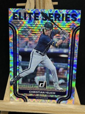 CHRISTIAN YELICH 2022 DONRUSS /349 BASEBALL CARD #ES-2 - MILWAUKEE BREWERS