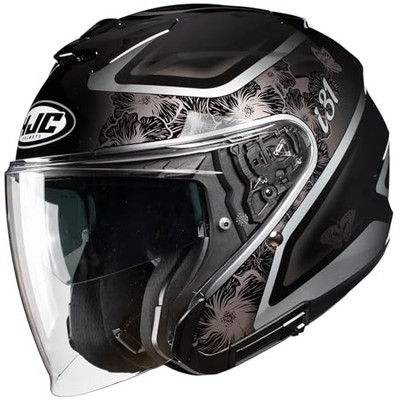 HJC HELMETS Motorrad Jethelm Jethelm mit integrierter Sonnenblende und interner
