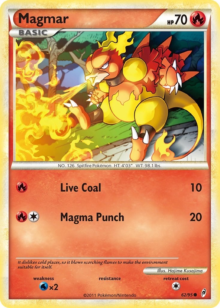 Magmar Call of Legends 62/95 LP Pokemon