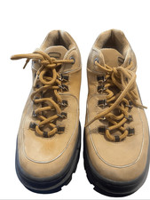 Skechers Womens Tan Brown Chunky Leather Jammers Platform Sneakers Shoes Size 9