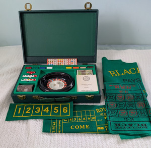 Royal Brand Casino Set Blackjack Roulette Card Games Dice Horse Racing plus more