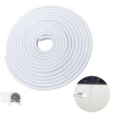 Car Door Edge Guards, 16.4Ft 5m Car Door Protector Edge Guards 16-2/5Ft white