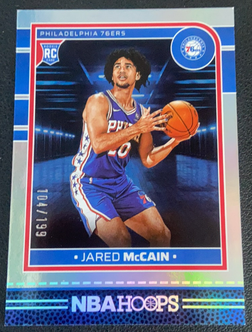 Jared Mccain 2024-25 Panini Hoops 104/199 Silver RC Philadelphia 76ers #246