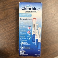 NEW Clearblue Triple Assurance Pregnancy Test: 3 Ways To Test Exp. July 2028