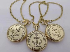 Lot of 3 Watch elgin vintage pocket Collectible Antique Brass Pocket Watch GIFT