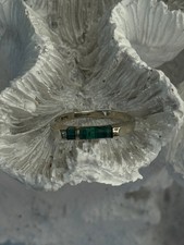 925 Sterling Silver Malachite Ring Size 5