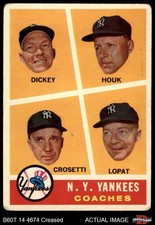 1960 Topps #465 Bill Dickey Yankees Coaches COACH 2 - GOOD