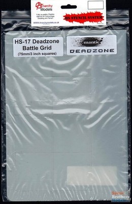 ANMHS0017 Anarchy Models HS Stencil System - #17 Deadzone Battle Grid (75mm / 3
