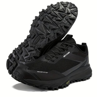 US Size 8.5-Baasploa Men's Shoes Non-Slip Sneakers Outdoor Waking Hiking Running