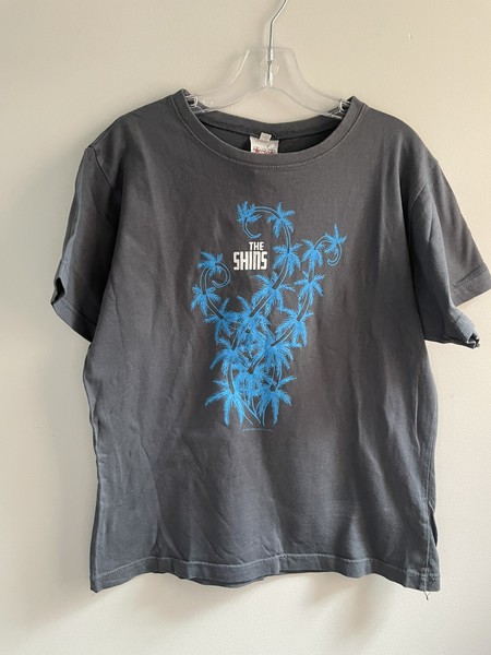 The Shins Women's Size L grey and blue band t shirt, Wincing The Night Away