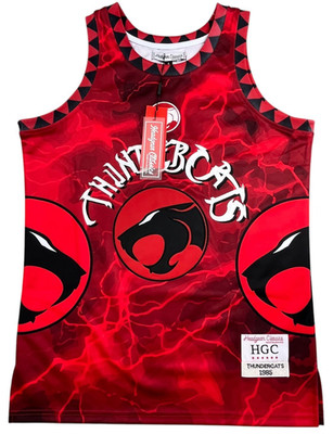 Thundercats Headgear Classics Jersey Mens Small Red Tank Top Y2K Streetwear 1985