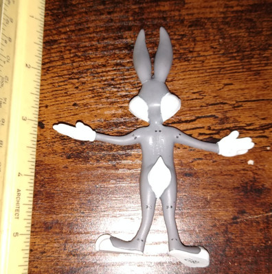 4'' Looney Tunes Fig. NJ Croce Bendable Warner Bros Bugs Bunny Toy RARE free ship