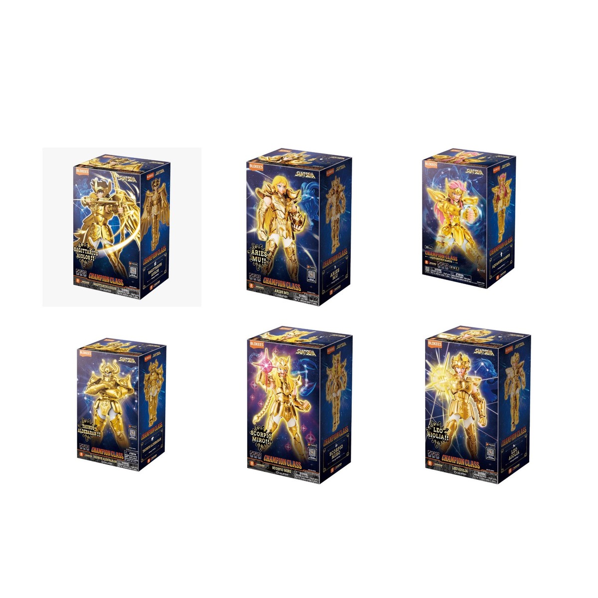 New Blockaders History Of.seinsart 2枚セット BLOKEES Saint Seiya: Aries, Leo, Scorpio, Sagittarius, Taurus
