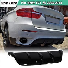 For Bmw E71 X6 2008-2014 Gloss Black Rear Bumper Diffuser Lip Spoiler Body Kits For Bmw E71 X6 2008-2014 Gloss Black Rear Bumper Diffuser Lip Spoiler Body Kits