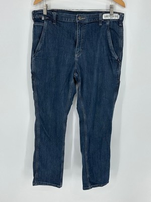 Carhartt CAT2 FLAME RESISTANT 290-83 Sz 36x30 Carpenter Blue Work Jean S9