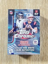 2025 Topps Chrome NFL Football Value Blaster Box NEW SEALED IN HAND SHIPS TODAY