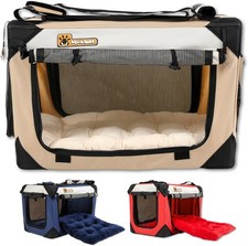 PAWMANIA Extra Large Pet Carrier 20"x13"x13" SoftSided with Scratch Pad Foldable