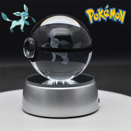 Pokemon Sfera di cristallo 3D Lampada luce notturna Pokeball regalo compleanno!! - Photo 39/50