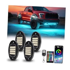 Led Rock Lights For Utv Atv Golf Cart Rzr Sxs Truck Jeeps Off Road 4 Pods Rgbw Led Rock Lights For Utv Atv Golf Cart Rzr Sxs Truck Jeeps Off Road 4 Pods Rgbw