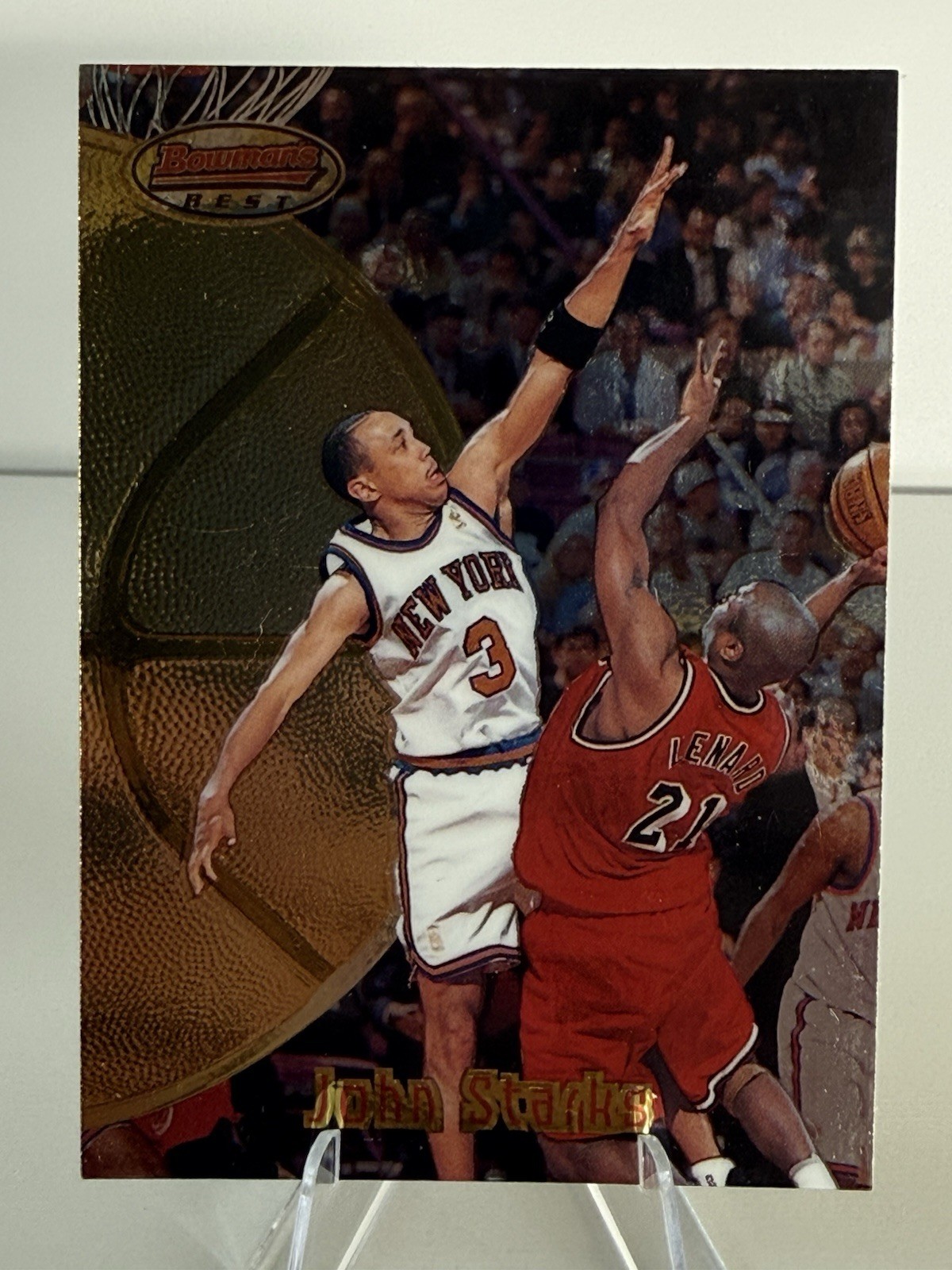 1998  Topps Bowman’s Best John Starks #20