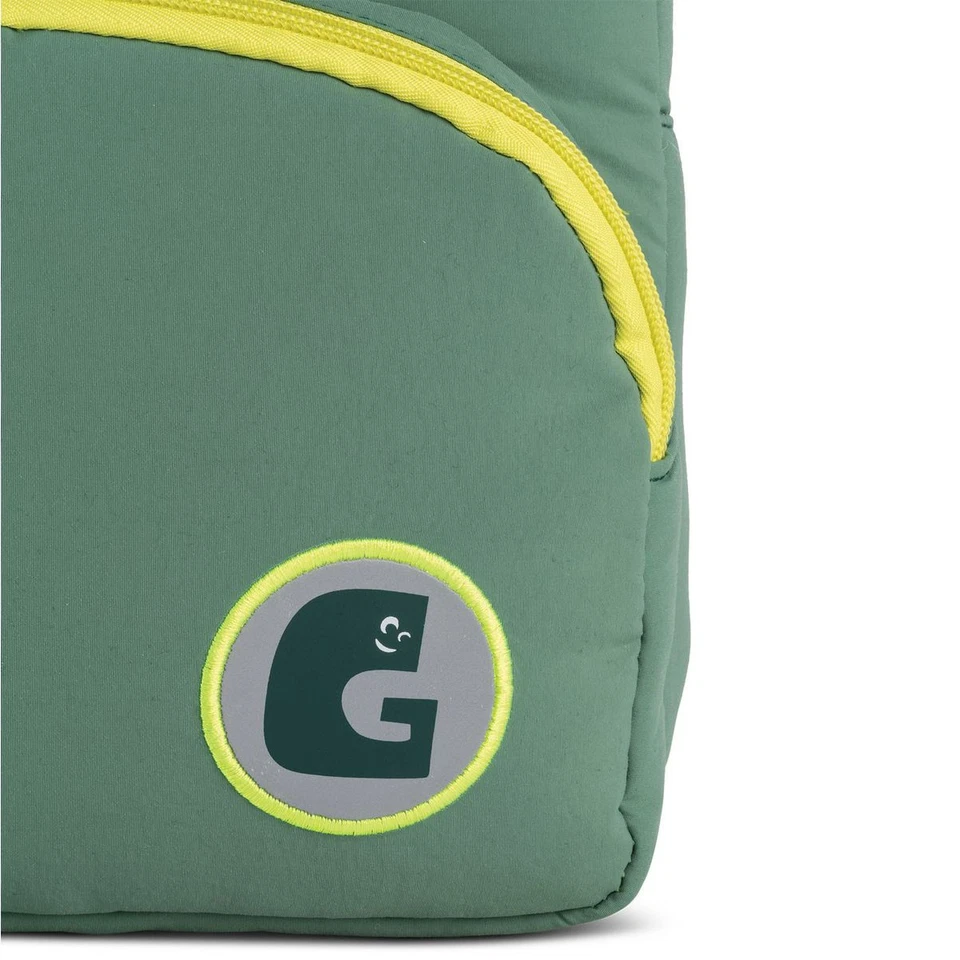 Glühwürmchen Kinder Rucksack grau grün DINO Kita Vorschule Tasche Junge neu - Bild 4 von 4