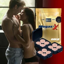 Megas'X Gold 12 Sexual Power Boost Pill Natural Ingredient Rich Supplement