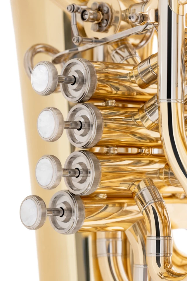 Lechgold F Tuba Bass Gold Messing Goldmessing Perinetventile Pumpventile Trolley - Bild 2 von 4
