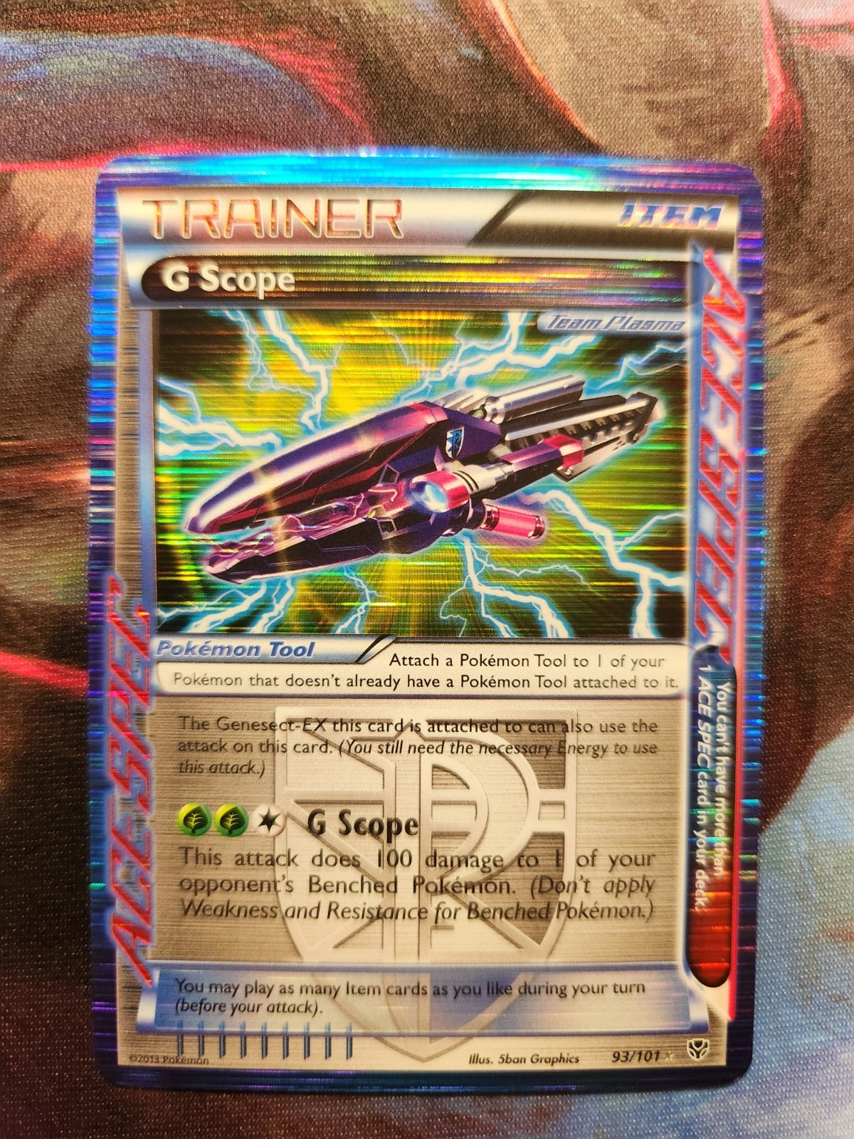 G Scope 93/101 ACE SPEC Team Plasma Plasma Blast Holo - LP