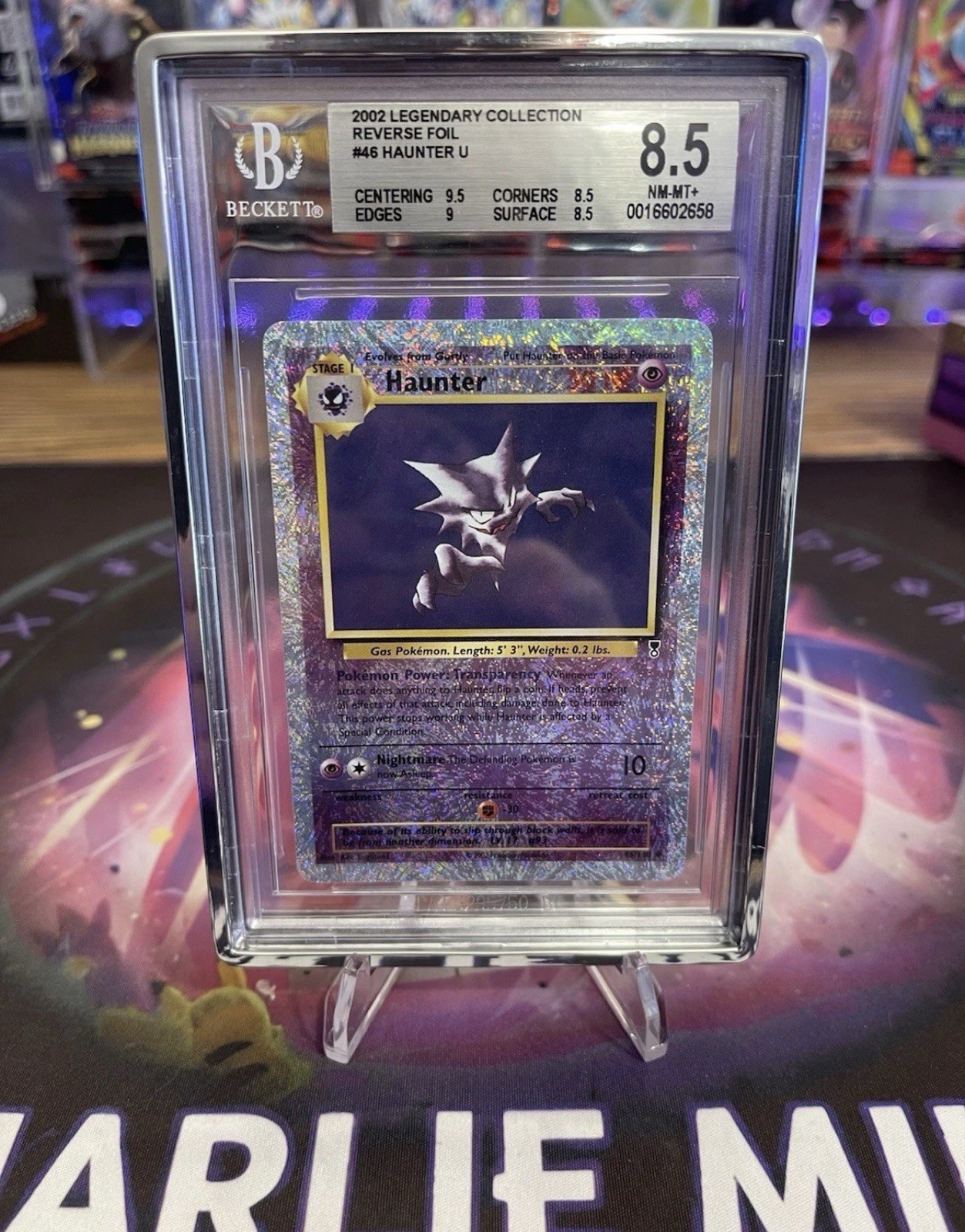 Haunter Legendary Collection Reverse Holo Card 46/110 BGS 8.5 NM/MINT+