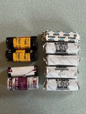 120/220 Expired Film Lot 8 Rolls 1 - Kodak Portra, Fujifilm NHG, Ilford Delta