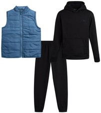 Boys Active Sweat Set - 3 Piece Fleece Boys Hoodies Youth Sweatpants and Puff...