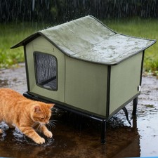 Outdoor Pet House Warm Insulated Pet Kennel Cave House for Porch Home Puppy