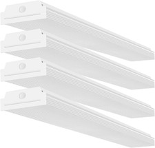 4FT LED Wraparound 40W Wrap Light, 4400Lm, 4000K Neutral White, 4 Foot Shop Ligh