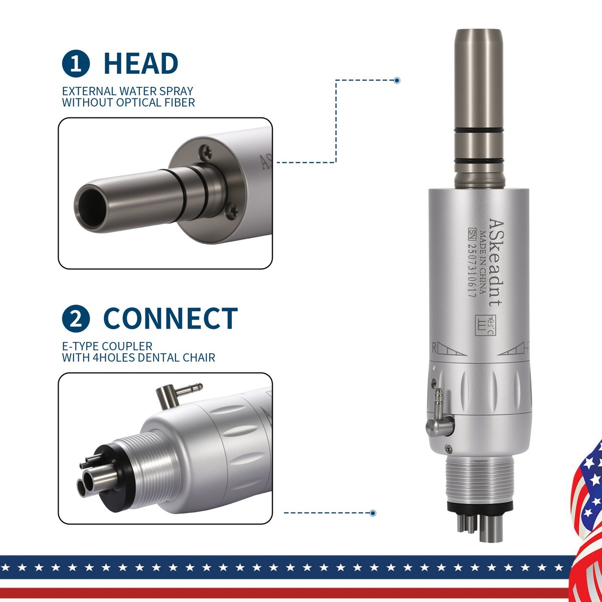 NSK Style Dental Low Speed Handpiece Contra Angle Straight Air