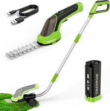 3.6V Hedge Trimmer Cordless, 3-In-1 Electric Hedge Trimmer  Grass Cutter with 3