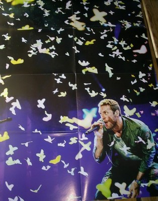 COLDPLAY - RIESEN POSTER - A1 - 83 cm x 59 cm POP ROCK CHRIS MARTIN- RAR