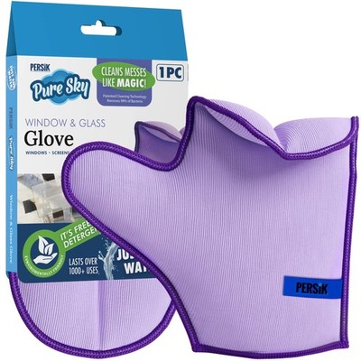 Pure-Sky Glass Cleaning Cloth Glove - JUST ADD Water No Detergents Needed –