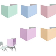 Schreibtisch-Trennwand Set aus Papier, faltbar, für Schule, Büro, Bibliothek