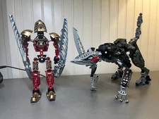 Lego - Bionicle - Titans - Toa Lhikan & Kikanalo #8811 COMPLETE!