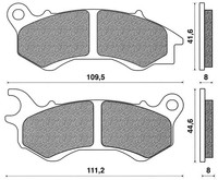 1 Paar BremsbeläGe Vorne FüR Honda PCX 125IE 2010-2011 MPN BP 122