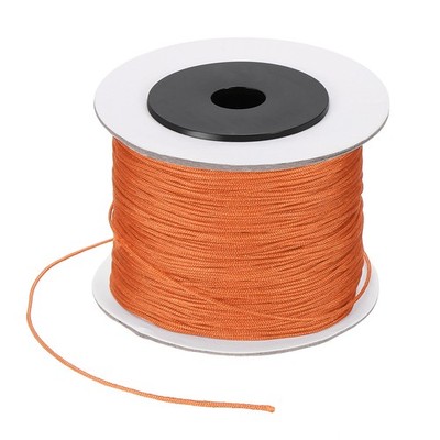 110 Yard 0.8 mm Nylon Rope Cord Braided Cord for Household, Dark Gold