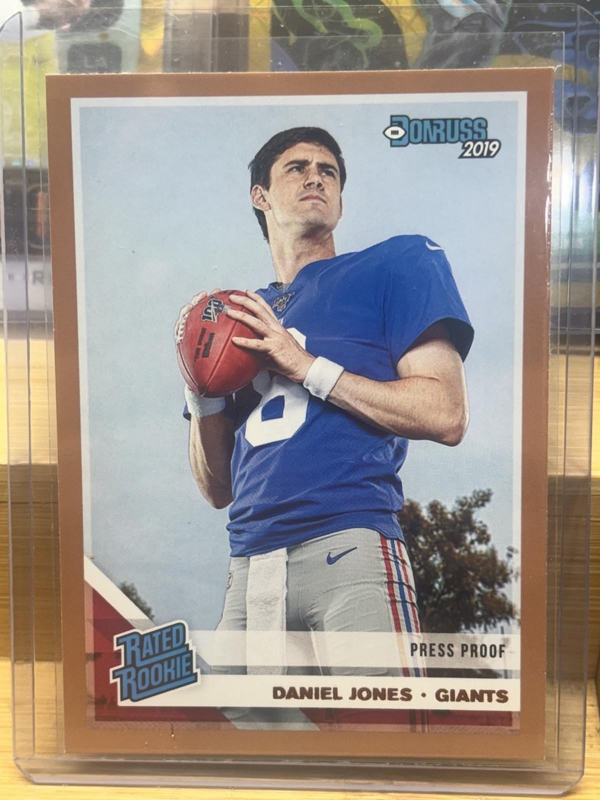 2019 Panini Donruss - Rated Rookie Daniel Jones #304 Press Proof Bronze (RC)